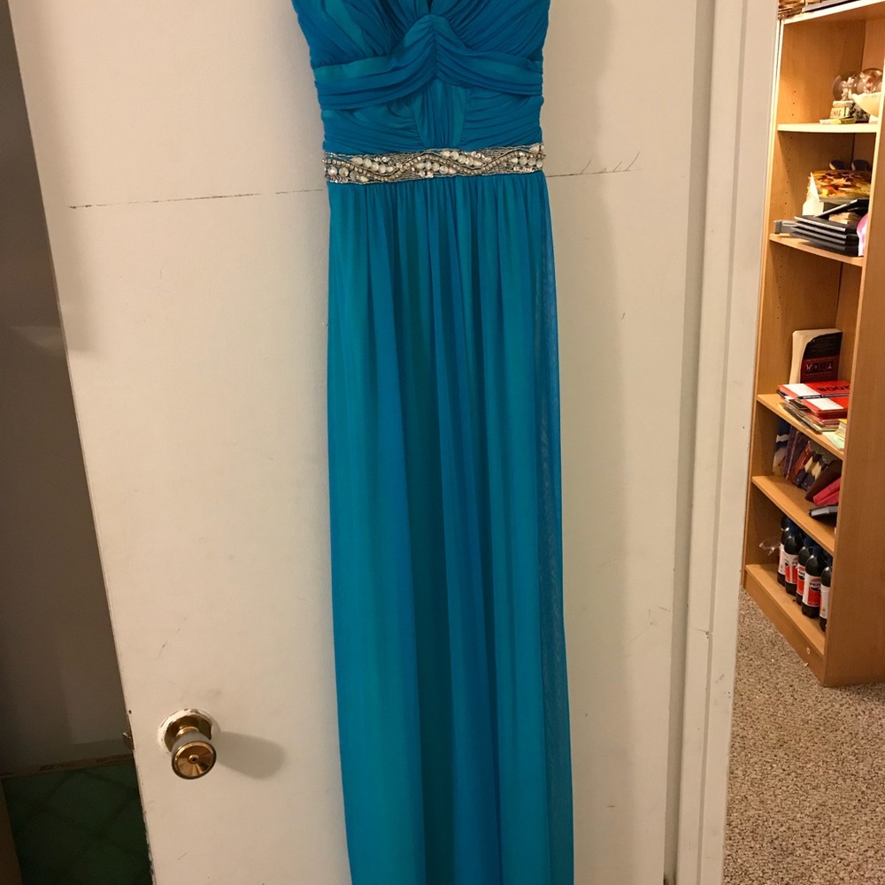 Strapless prom dress